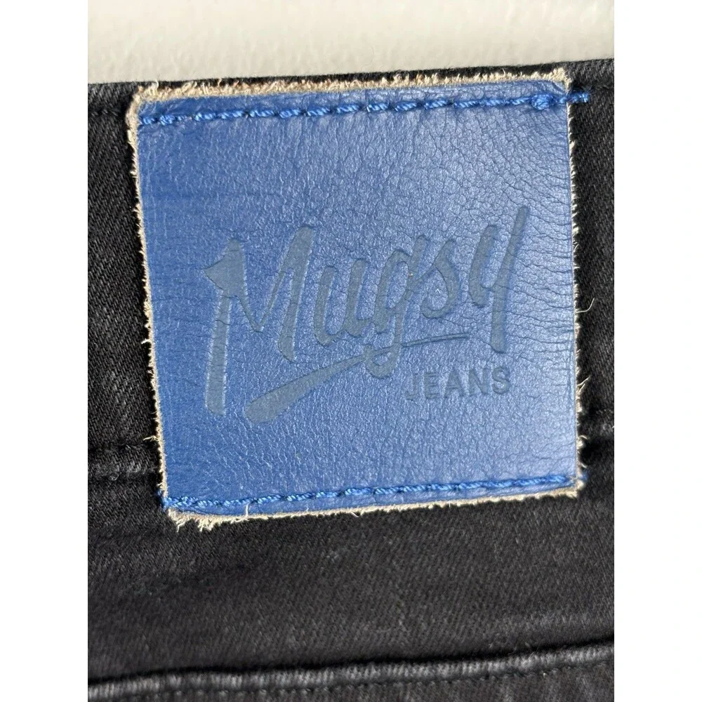 Mugsy Jeans Mens Black Denim Stretch Performance Squid Ink FLX3NSQ-35x30